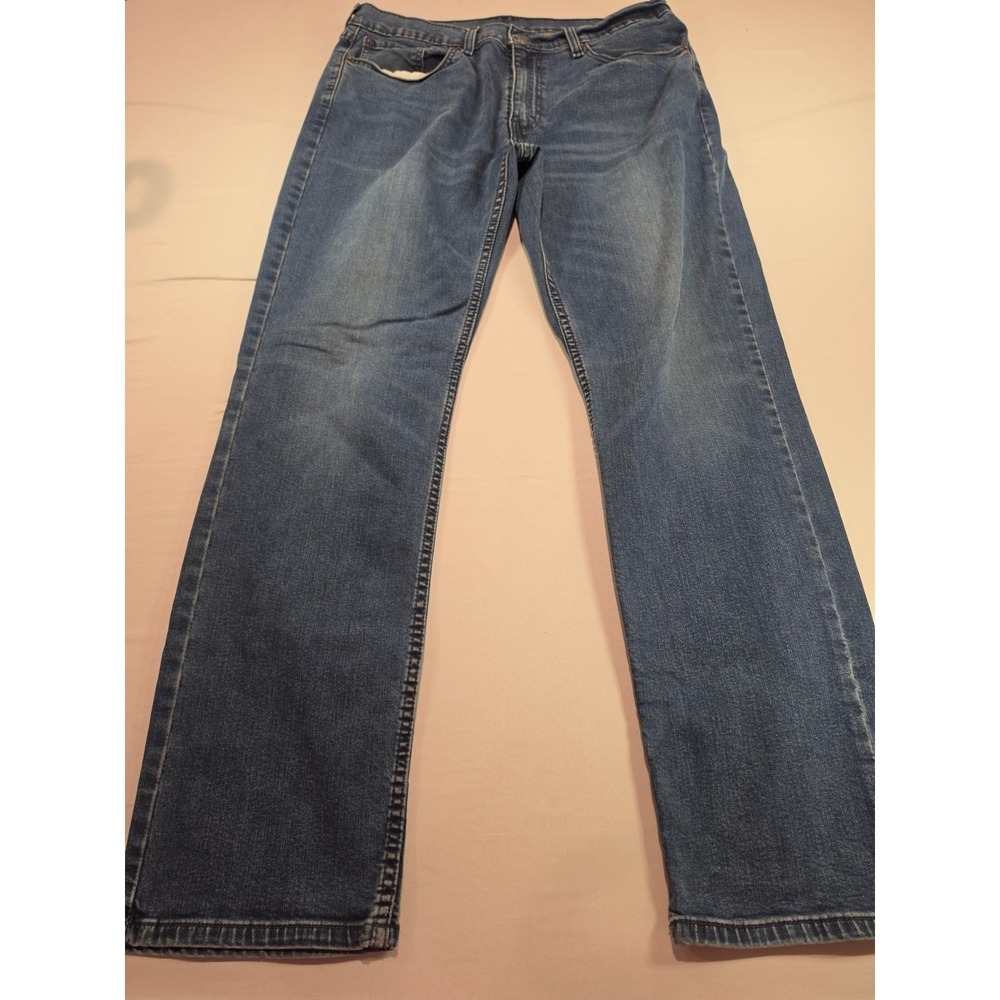Levis 514 Straight Fit Mens Blue Denim Jeans 36x32 Medium Wash 00514-0809